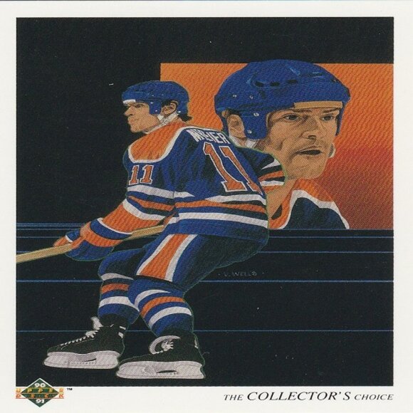 Mark Messier Edmonton Oilers  NHL Hockey Card Collection - 9 Oilers Hockey Cards - Picture 5 of 10